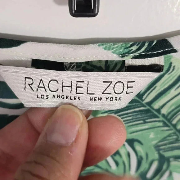 {Rachel Zoe} Curated Monstera Tassel Tie Tropical Long Cover Up Duster - Picture 13 of 16